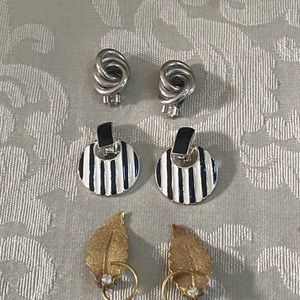 Vintage clip on earrings bundle
